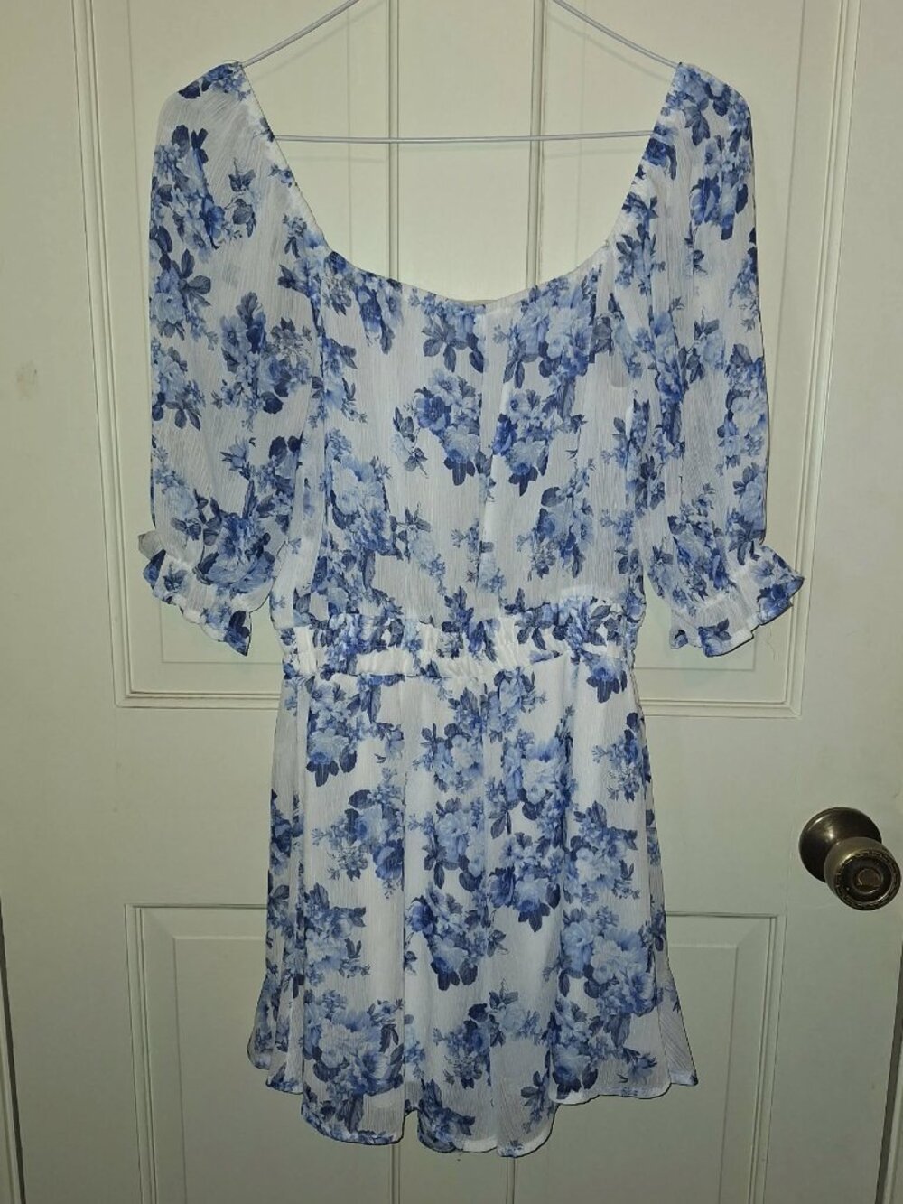 ALTER'D STATE WITH BLUE FLORAL ROMPER, SIZE SMALL